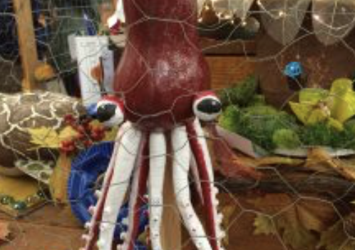 A Clever Vegetable Octopus Exhibited at the Topsfield Fair